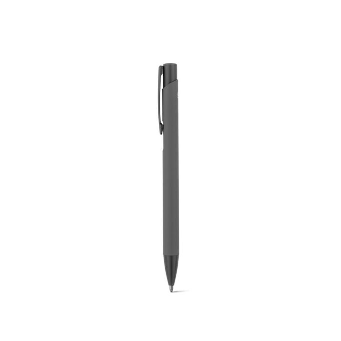 CLINT. Blauschreibender Kugelschreiber aus recyceltem Aluminium (100% rAL) mit Gummibeschichtung-91944 – Bild 5