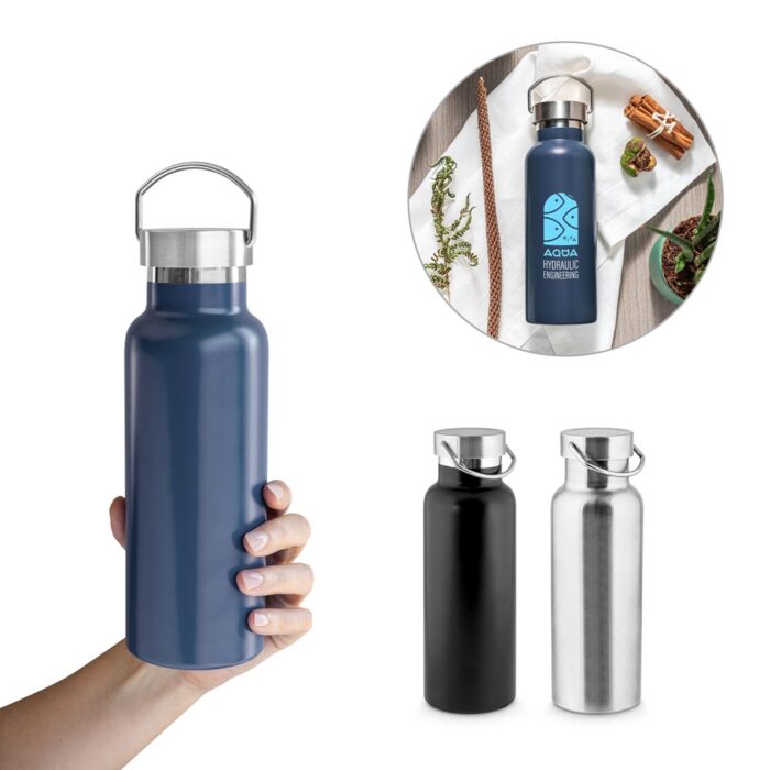 DUPLANTIS. Edelstahlflasche (90% recycelt) mit Vakuum-Isolierung 750 mL-94345