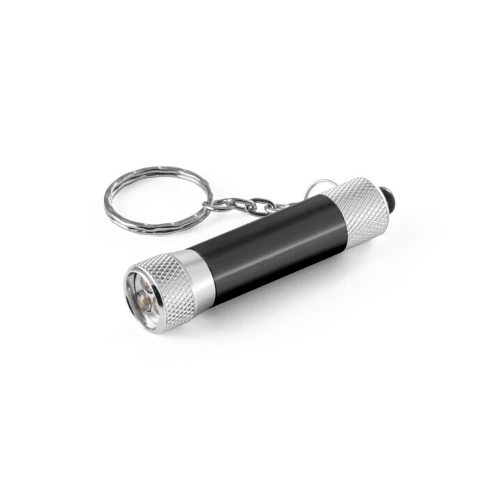 RE-LERGAN. Schlüsselanhänger aus Aluminium (92% recycelt) mit 3-Licht-LED-Taschenlampe-95092 – Bild 2