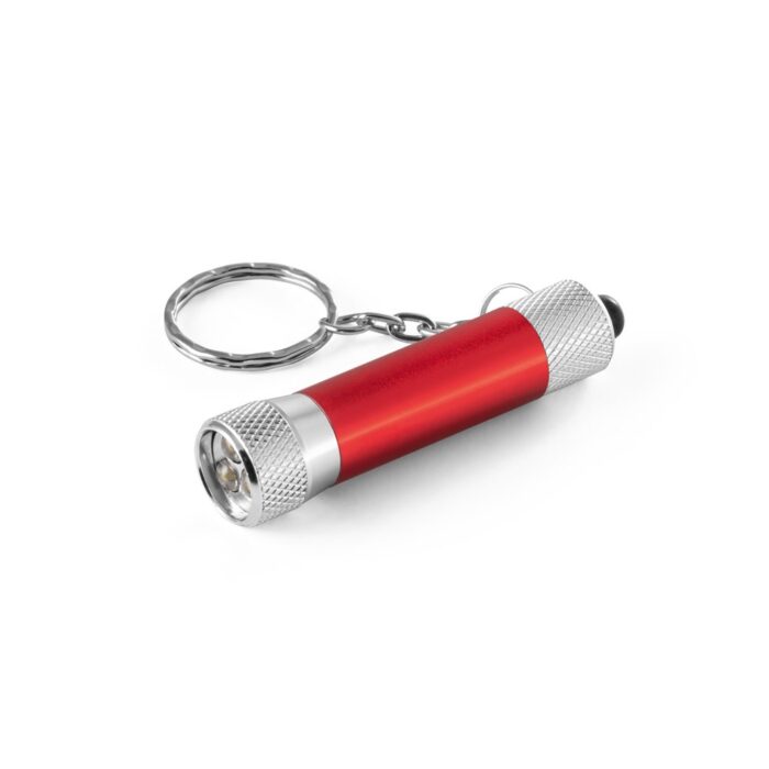 RE-LERGAN. Schlüsselanhänger aus Aluminium (92% recycelt) mit 3-Licht-LED-Taschenlampe-95092 – Bild 3