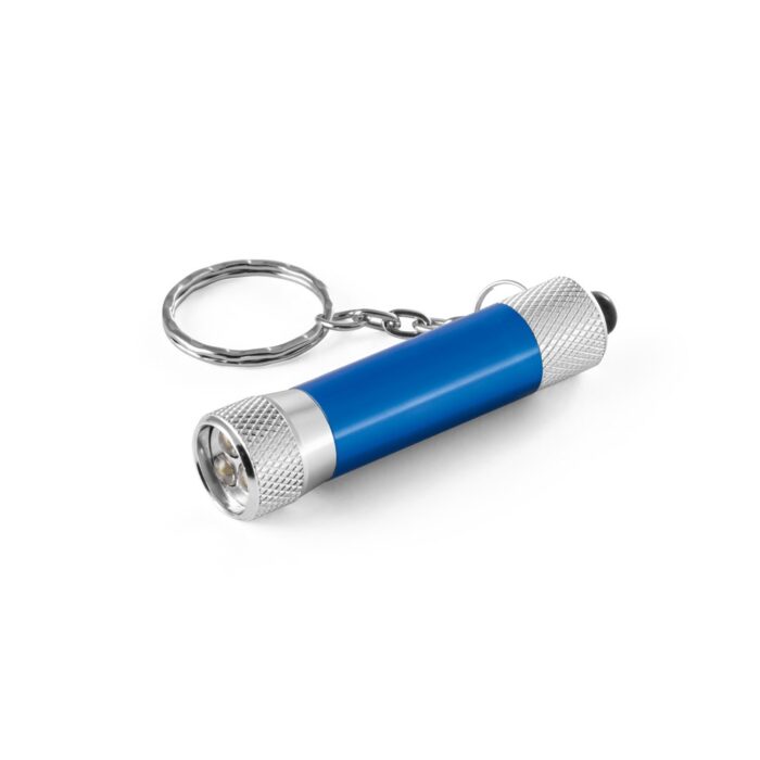RE-LERGAN. Schlüsselanhänger aus Aluminium (92% recycelt) mit 3-Licht-LED-Taschenlampe-95092 – Bild 5