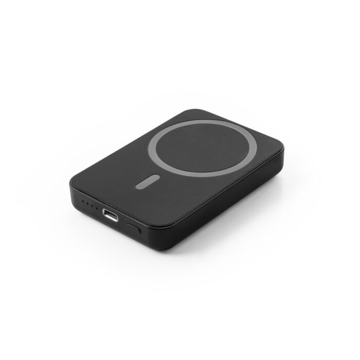 AMPERE 5. Magnetische Powerbank mit 5'000 mAh und superschnellem kabellosem Ladegerät (15 W) aus Recyceltes ABS (100% rABS)-97166 – Bild 2